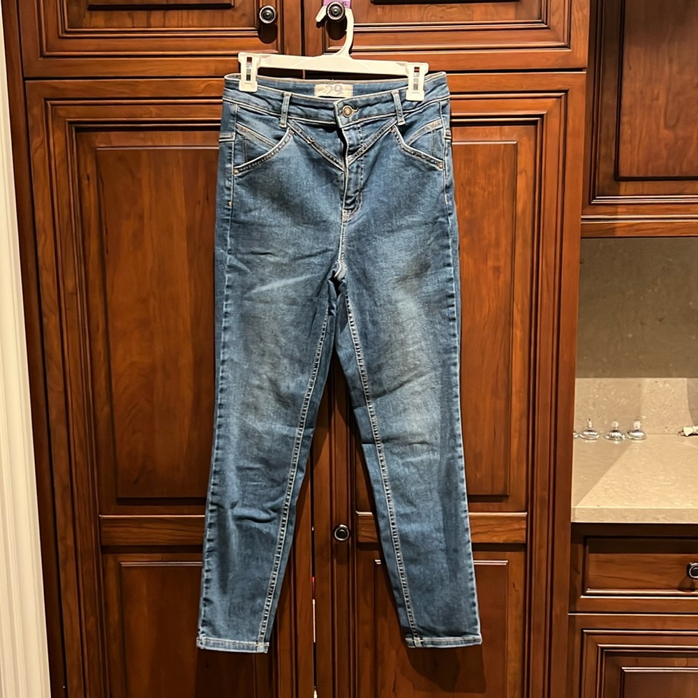 We The Free Riley Back Seam Skinny Jeans - size 29 worn , stretch denim